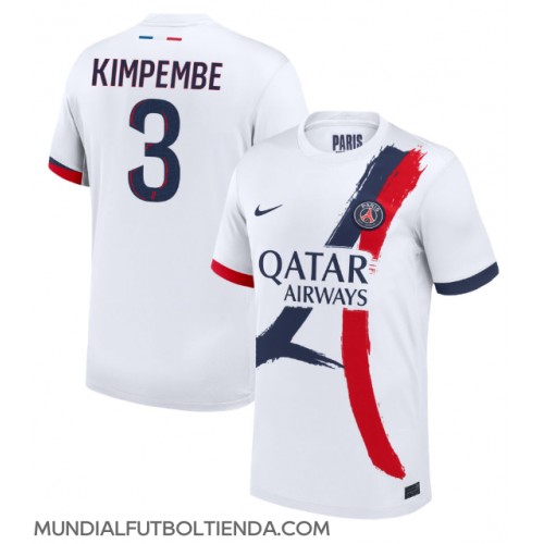 Camiseta Paris Saint-Germain Presnel Kimpembe #3 Segunda Equipación Replica 2024-25 mangas cortas